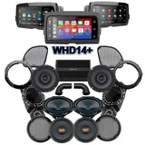 Hertz Stage 4 Plug & Play Amp, Speaker and Subwoofer Package With SoundStream Reserve WHD14+ Radio For 2015-2023 Harley Davidson® Road Glide