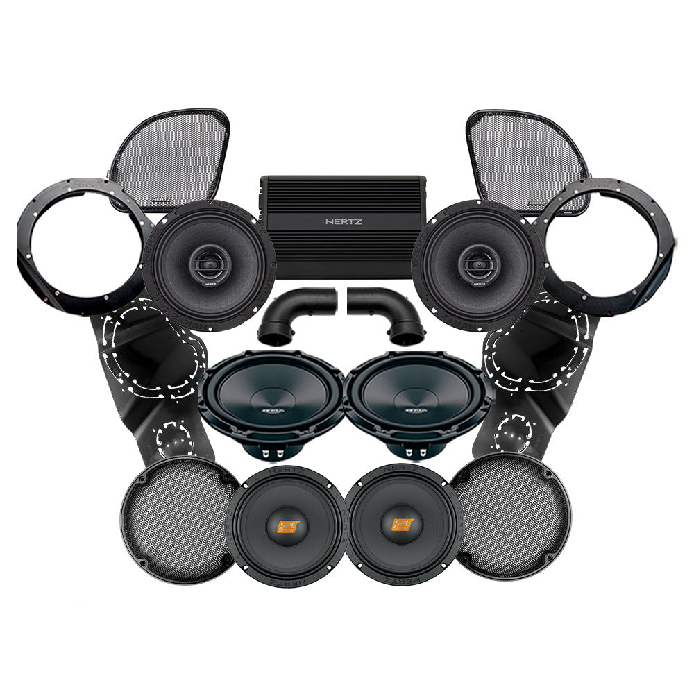 Hertz Stage 4 Plug & Play Amp, Speaker, & Subwoofer Package For