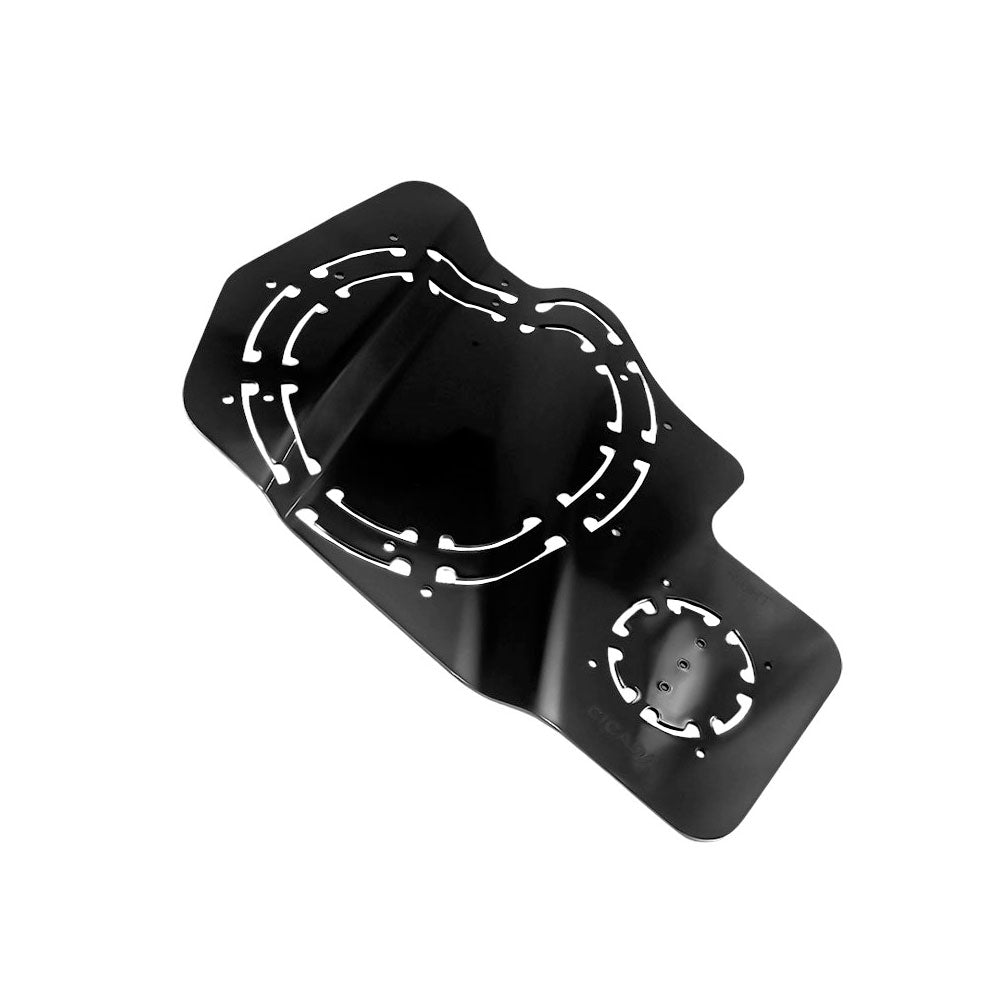 Cicada Audio Saddlebag Cutting Template and Complete 10" Mid-Bass Saddlebag Mounting Kits for 2014-2023 Harley Davidson® Motorcycles