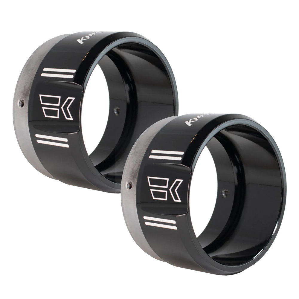 Khrome Werks 1861-1452 / 1861-1453 4.5” Right & Left Side Klassic Tips - Black for Harley Davidson® ( 200658P 200659P )
