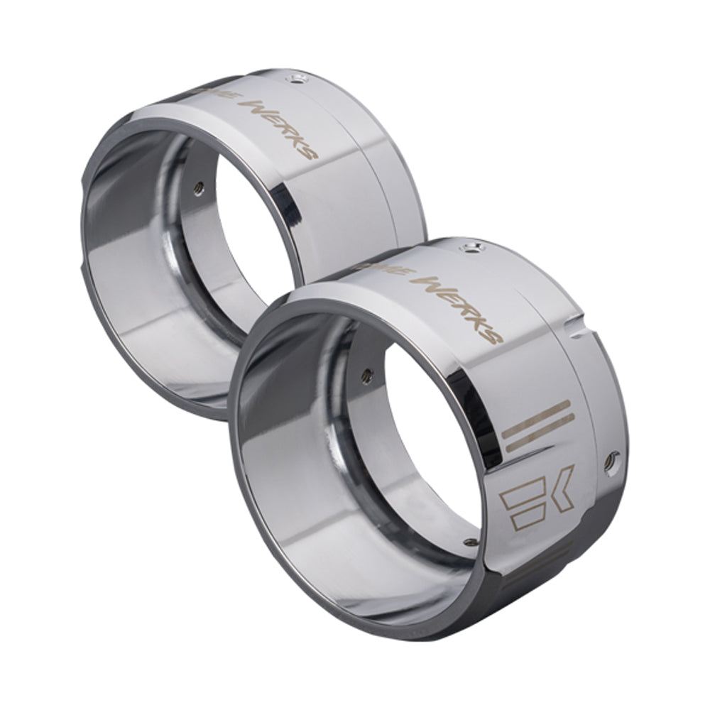 Khrome Werks 1861-1452 / 1861-1453 4.5” Right & Left Side Klassic Tips - Chrome for Harley Davidson® ( 200758P 200759P )