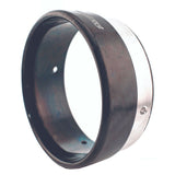 Black and silver carbon fiber Khrome Werks exhaust tip