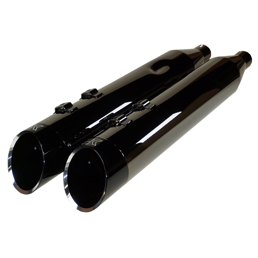 Khrome Werks 201675 / 1801-1499 4.5” HP Eclipse® Muffler with Edge Tips For 2017-2026 Harley Davidson® Touring Motorcycles ( 18011499 )
