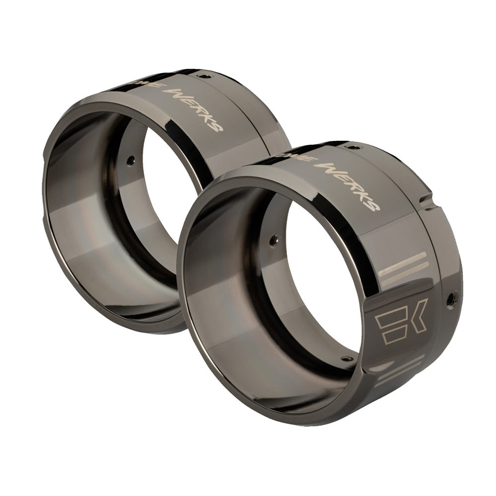 Khrome Werks 1861-1684 / 1861-1683  Klassic 4-1/2” End Cap Tips - Right & Left Hand - Eclipse ( 201758 / 201759 )