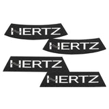 HogBadge Hertz Logos with Silver Text for 2021-2023 Street Glide CVO Factory Front & SaddleBag Lid Grilles