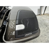 HogBadge Hertz Logos with Silver Text for 2021-2023 CVO Street / CVO Road Glide Factory Lid Grilles Only