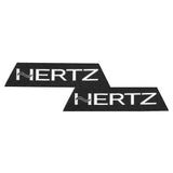 HogBadge Hertz Logos with Silver Text for 2021-2023 CVO Road Glide Factory Front & SaddleBag Lid Grilles