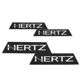 HogBadge Hertz Logos with Silver Text for 2021-2023 CVO Road Glide Factory Front & SaddleBag Lid Grilles