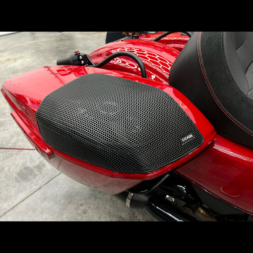 Cicada Audio CM/CXK Premium A2B Stage 4 Plug & Play Amp And Speaker Package For 2024-Up Harley Davidson® Road Glide Base Models