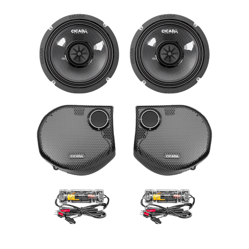 Cicada Audio 24CXK65.4SG Mid-Bass Component 6.5" Speaker Kit - 4 Ohm for 2024-Up Harley Davidson® Street Glide Motorcycles ( 24CXK65.4SG )