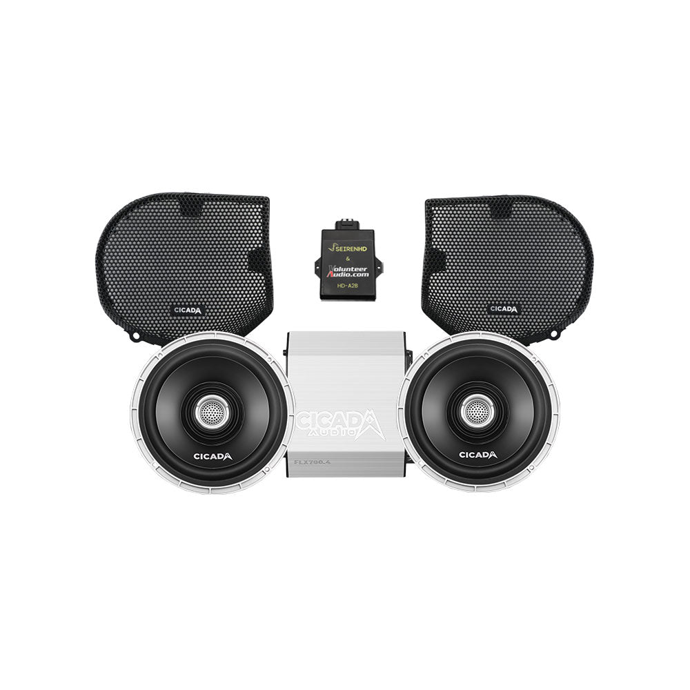 Cicada Audio CX Premium A2B Stage 2 Plug & Play Amp And Speaker Package For 2024-Up Harley Davidson® Street Glide Base Models and Street Glide Ultra