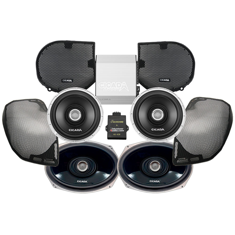 Cicada Audio CX Premium A2B Stage 4 Plug & Play Amp And Speaker Package For 2024-Up Harley Davidson® Street Glide Base Models