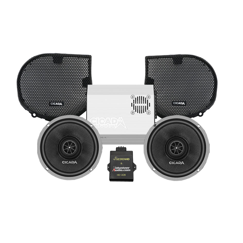 Cicada Audio CXX Premium A2B Stage 2 Plug & Play Amp And Speaker Package For 2024-Up Harley Davidson® Street Glide Base Models and Street Glide Ultra