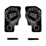 Cicada Audio Saddlebag Cutting Template and 8" or 10" Mid-Bass Mounting Ring and Grille Kits for 2024-Up Harley Davidson® Base Model Motorcycles