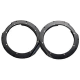 Cicada Audio Saddlebag Cutting Template and 8" or 10" Mid-Bass Mounting Ring and Grille Kits for 2024-Up Harley Davidson® Base Model Motorcycles