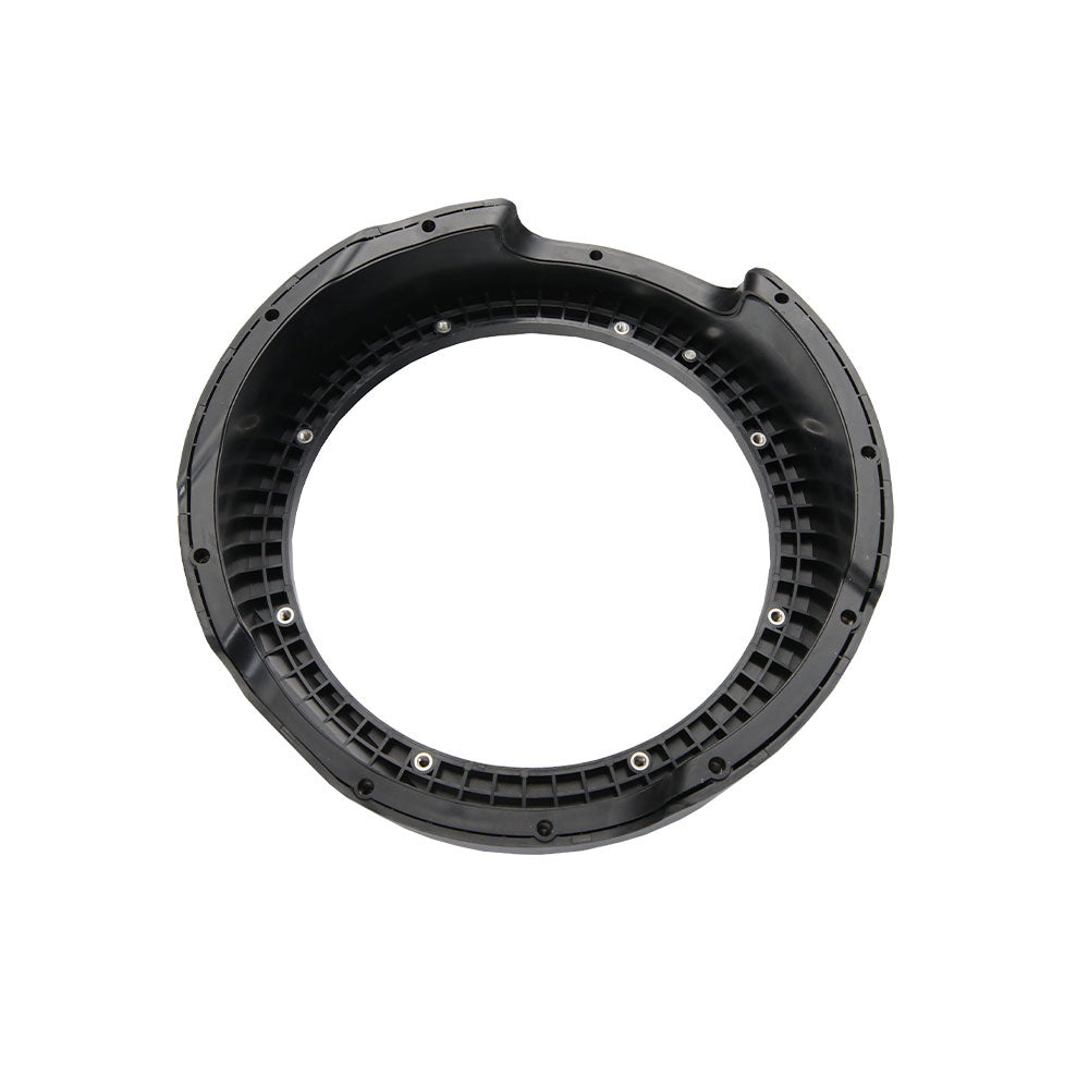 Cicada Audio Saddlebag Cutting Template and 8" or 10" Mid-Bass Mounting Ring and Grille Kits for 2024-Up Harley Davidson® Base Model Motorcycles