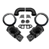 Cicada Audio Saddlebag Cutting Template and 8" or 10" Mid-Bass Mounting Ring and Grille Kits for 2024-Up Harley Davidson® Base Model Motorcycles