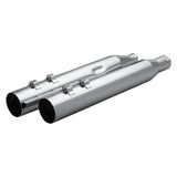 Khrome Werks 1801-1870 4.0" Chrome HP Plus Straight Cut Mufflers with Perforate Baffles for 2017-Up M8 Harley Davidson® Touring Motorcycles ( 40FST-1011-CHR )