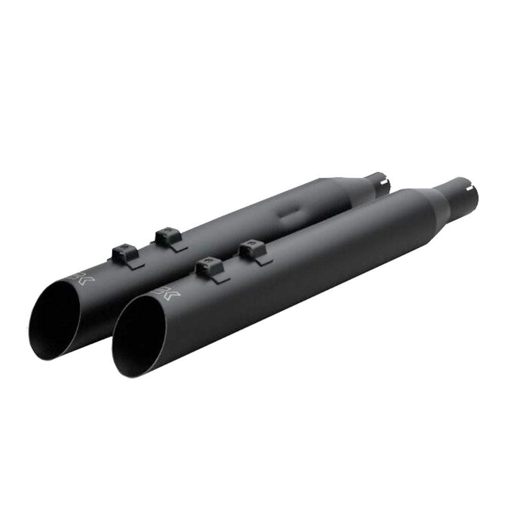 Khrome Werks 1801-1867 4.0" Black HP Plus Slash Up Mufflers for Select Harley Davidson® 1999-2016 Twin Cam and (All) Trike Motorcycles ( 40FSL-1021-BLK )