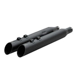 Khrome Werks 1801-1865 4.0" Black HP Plus Slash Up Mufflers with Ripper Baffle for Select 2017-Up M8 Harley Davidson® Motorcycles ( 40FSL-1012-BLK )