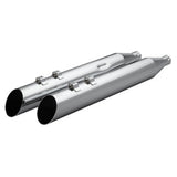 Khrome Werks 1801-1866 4.0" Chrome HP Plus Slash Up Mufflers with Ripper Baffles for 2017-Up M8 Harley Davidson® Touring Motorcycles ( 40FSL-1012-CHR )