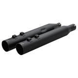 Khrome Werks 1801-1869 4.0" Black HP Plus Straight Cut Mufflers with Perforate Baffles for 2017-Up M8 Harley Davidson® Touring Motorcycles  ( 40FST-1011-BLK )