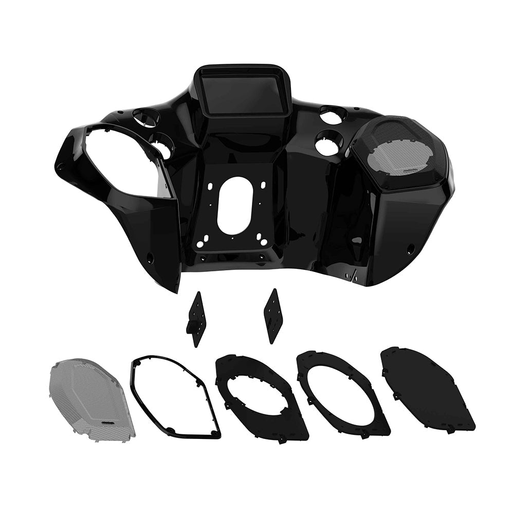 Metra 95-HDIF2 Double Din Kit Painted High Gloss Black for 1998 - 2013 Harley Davidson® Road Glide Motorcycles