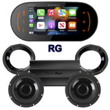 Precision Power HT Stage 2 Plug & Play Amp And Speaker Package With Soundstream Reserve HDHU.9813RG Radio For 1998-2013 Harley Davidson® Road Glide