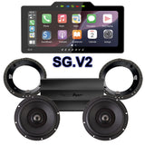 Precision Power Stage 2 Plug & Play Amp And Speaker Package With Soundstream Reserve SG.V2 Radio For 1998-2013 Harley Davidson® Street Glide, Electra Glide, And Ultra