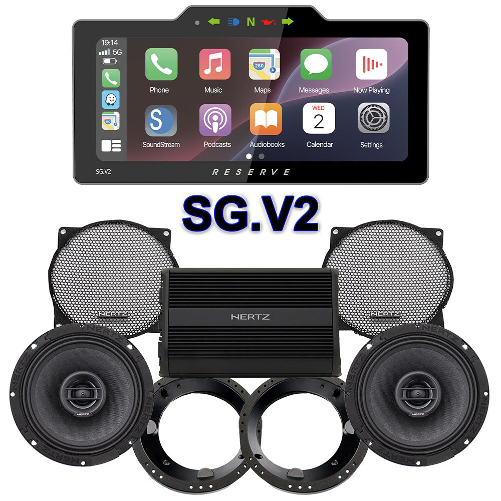 Hertz Stage 2 Plug & Play Amp And Speaker Package With Soundstream