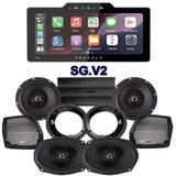 Precision Power Stage 4 Plug & Play Amp And Speaker Package With Soundstream Reserve SG.V2 Radio For 1998-2013 Harley Davidson® Street Glide, Electra Glide, And Ultra