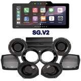 Precision Power HTW Stage 4 Plug & Play Amp And Speaker Package With Soundstream Reserve SG.V2 Radio For 1998-2013 Harley Davidson® Street Glide, Electra Glide, And Ultra