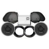 Cicada Audio CXX Stage 2 Plug & Play Amp And Speaker Package For 1996-2013 Harley Davidson® Road Glide for Existing Soundstream Reserve, Aquatic-AV, and Boss Radios