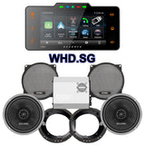 Cicada Audio CXX Stage 2 Plug & Play Amp And Speaker Package With Soundstream Reserve WHD.SG Radio For 1998-2013 Harley Davidson® Street Glide, Electra Glide, And Ultra