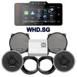 Cicada Audio CXX Stage 2 Plug & Play Amp And Speaker Package With Soundstream Reserve WHD.SG Radio For 1998-2013 Harley Davidson® Street Glide, Electra Glide, And Ultra