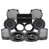 Hertz Stage 4 Plug & Play Amp And Speaker Package For 1998-2013 Harley Davidson® Street Glide, Electra Glide, And Ultra for Existing Soundstream Reserve, Aquatic-AV, and Boss Radios