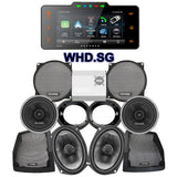 Cicada Audio CXX Stage 4 Plug & Play Amp And Speaker Package With Soundstream Reserve WHD.SG Radio For 1998-2013 Harley Davidson® Street Glide, Electra Glide, And Ultra