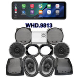 Cicada Audio CXX Stage 4 Plug & Play Amp And Speaker Package With Soundstream Reserve WHD.9813 Radio For 1998-2013 Harley Davidson® Street Glide, Electra Glide, And Ultra