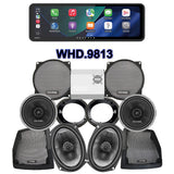 Cicada Audio CXX Stage 4 Plug & Play Amp And Speaker Package With Soundstream Reserve WHD.9813 Radio For 1996-2013 Harley Davidson® CVO Street Glide And CVO Ultra