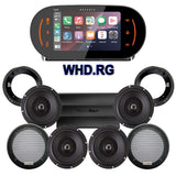 Precision Power Stage 4 Plug & Play Amp And Speaker Package With Soundstream Reserve WHD.RG Radio For 1998-2013 Harley Davidson® Road Glide