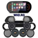 Hertz Stage 4 Plug & Play Amp And Speaker Package With Soundstream Reserve WHD.RG Radio For 1998-2013 Harley Davidson® Road Glide