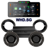 Precision Power HTW Stage 2 Plug & Play Amp And Speaker Package With Soundstream Reserve WHD.SG Radio For 1998-2013 Harley Davidson® Street Glide, Electra Glide, And Ultra