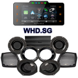 Precision Power HTW Stage 4 Plug & Play Amp And Speaker Package With Soundstream Reserve WHD.SG Radio For 1998-2013 Harley Davidson® Street Glide, Electra Glide, And Ultra
