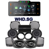 Hertz Stage 4 Plug & Play Amp And Speaker Package With Soundstream Reserve WHD.SG Radio For 1998-2013 Harley Davidson® CVO Street Glide And Ultra