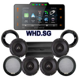 Precision Power Stage 4 Plug & Play Amp And Speaker Package With Soundstream Reserve WHD.SG Radio For 1998-2013 Harley Davidson® Street Glide, Electra Glide, And Ultra