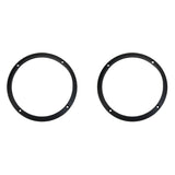 Cicada Audio CBG65L 6.5" Lip Style Black Aluminum Ring Billet Grilles for 2014-2023 Harley Davidson® Motorcycles