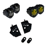Custom Dynamics Wind Deflector Mount With Shark Demon Fog Lights  for 2023-2025 Harley Davidson® CVO and Base Model Street Glide Motorcycles