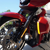 Custom Dynamics CD-LFL-23 Lower Fairing Diffused LED Lights with Run and Turn Signals for 2023.5-Up Harley Davidson® Motorcycles
