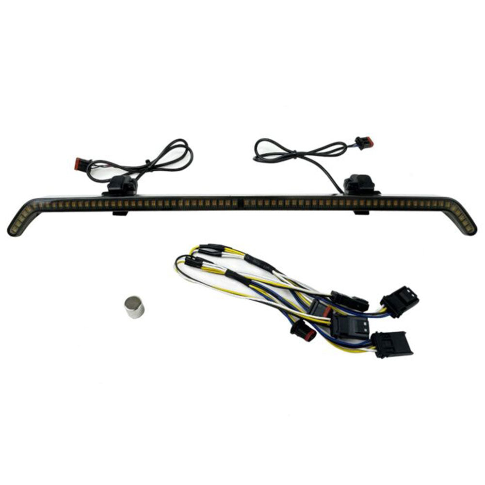 Custom Dynamics LED Center Fairing Vent Trim with Turn Signals with Wiring for 2023.5 -Up Harley-Davidson® Road Glide Motorcycles