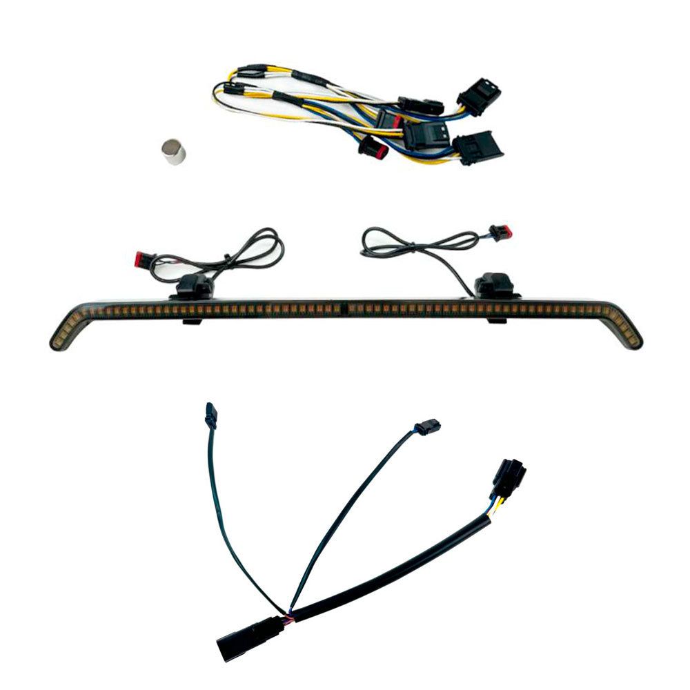 Custom Dynamics LED Center Fairing Vent Trim with Turn Signals with Wiring for 2023.5 -Up Harley-Davidson® Road Glide Motorcycles